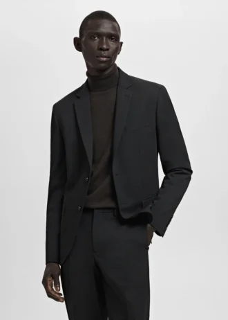 Super slim fit marynarka z elastycznego materiału Super slim fit marynarka z elastycznego materiału