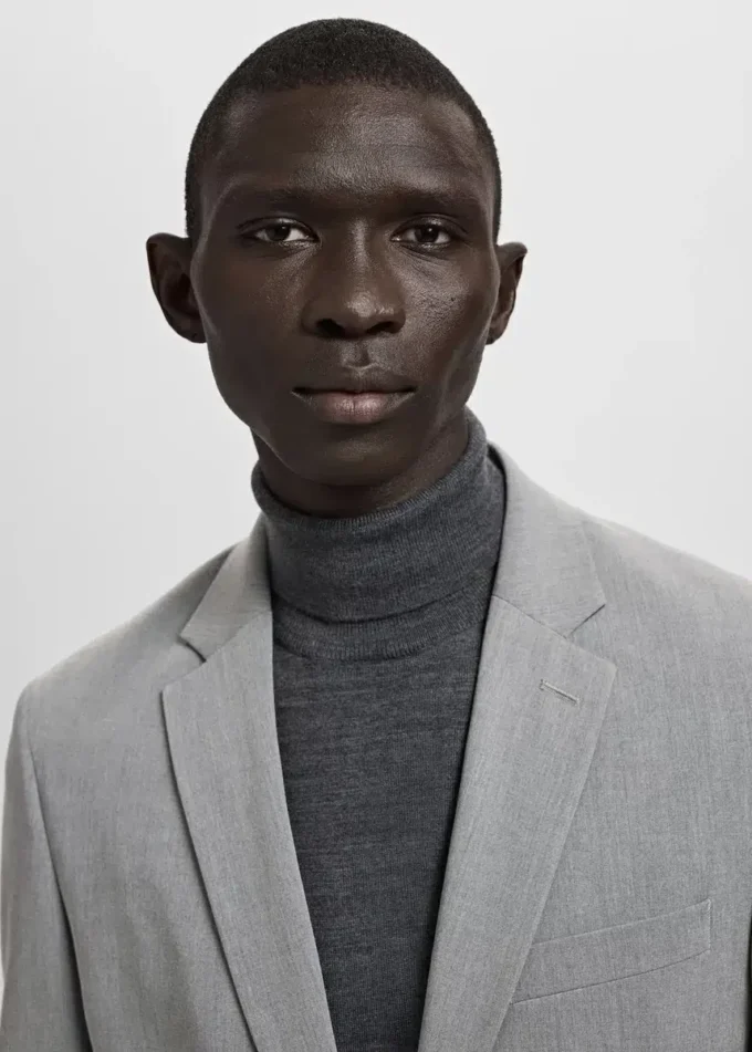 Super slim fit marynarka z elastycznego materiału Super slim fit marynarka z elastycznego materiału