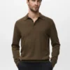 Sweter polo 100% wełna merynosowa Sweter polo 100% wełna merynosowa