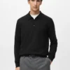 Sweter polo 100% wełna merynosowa Sweter polo 100% wełna merynosowa