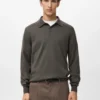 Sweter polo 100% wełna merynosowa Sweter polo 100% wełna merynosowa