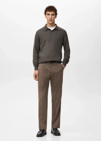 Sweter polo 100% wełna merynosowa