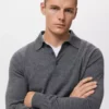 Sweter polo 100% wełna merynosowa Sweter polo 100% wełna merynosowa