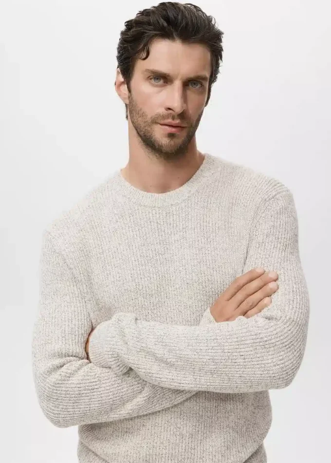 Sweter w cętki, 100% bawełna Sweter w cętki, 100% bawełna