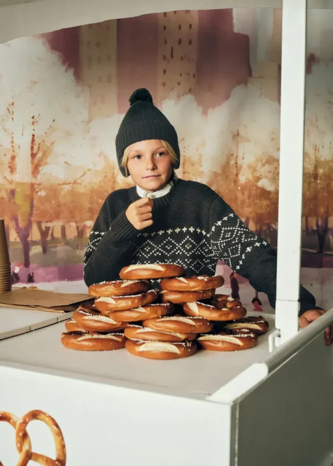 Sweter z dzianiny żakardowej Sweter z dzianiny żakardowej