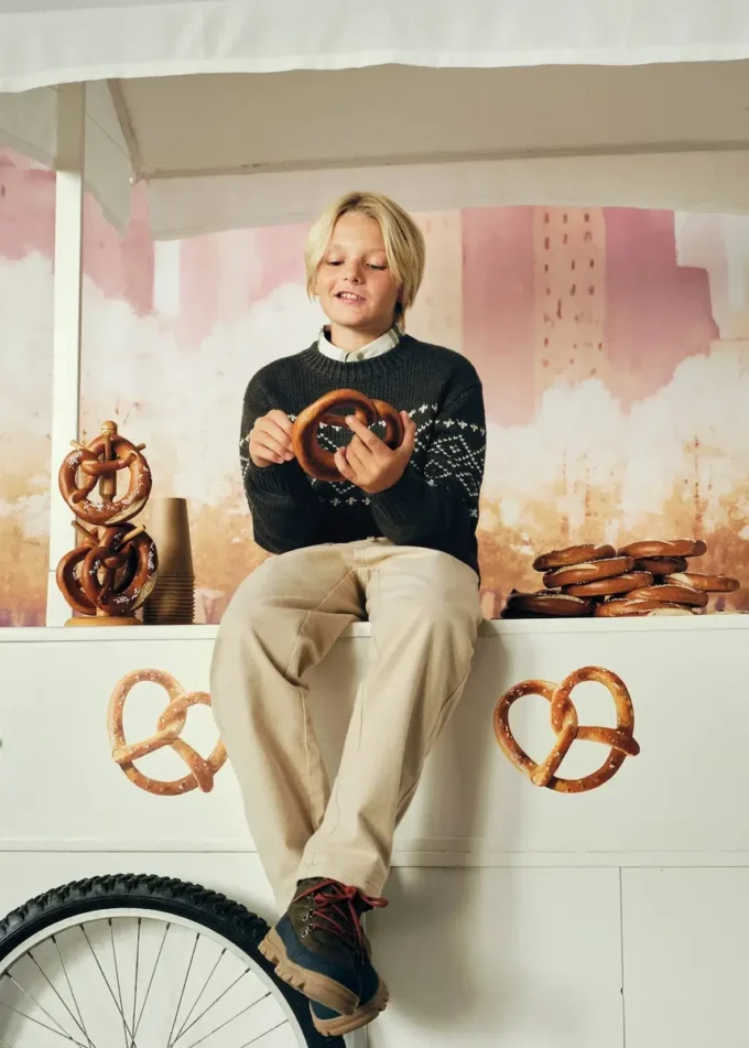 Sweter z dzianiny żakardowej Sweter z dzianiny żakardowej