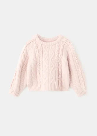 Sweter z dzianiny plecionej