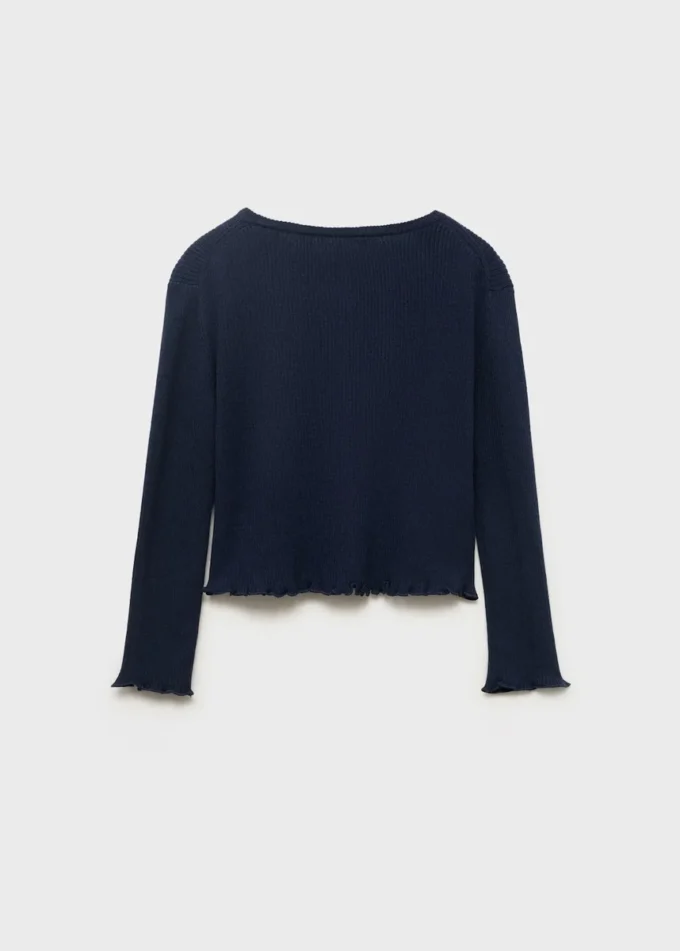 Sweter z dzianiny prążkowanej Sweter z dzianiny prążkowanej