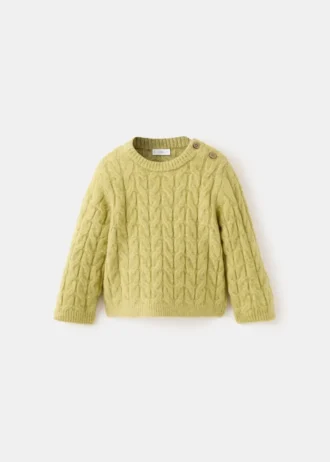 Sweter z dzianiny w jodełkę