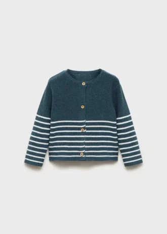 Sweter z dzianiny w paski