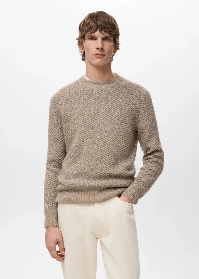 Sweter z dzianiny w paski Sweter z dzianiny w paski