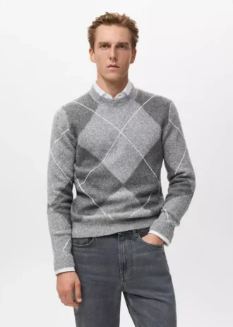 Sweter z dzianiny w romby Sweter z dzianiny w romby