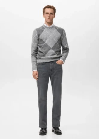 Sweter z dzianiny w romby Sweter z dzianiny w romby