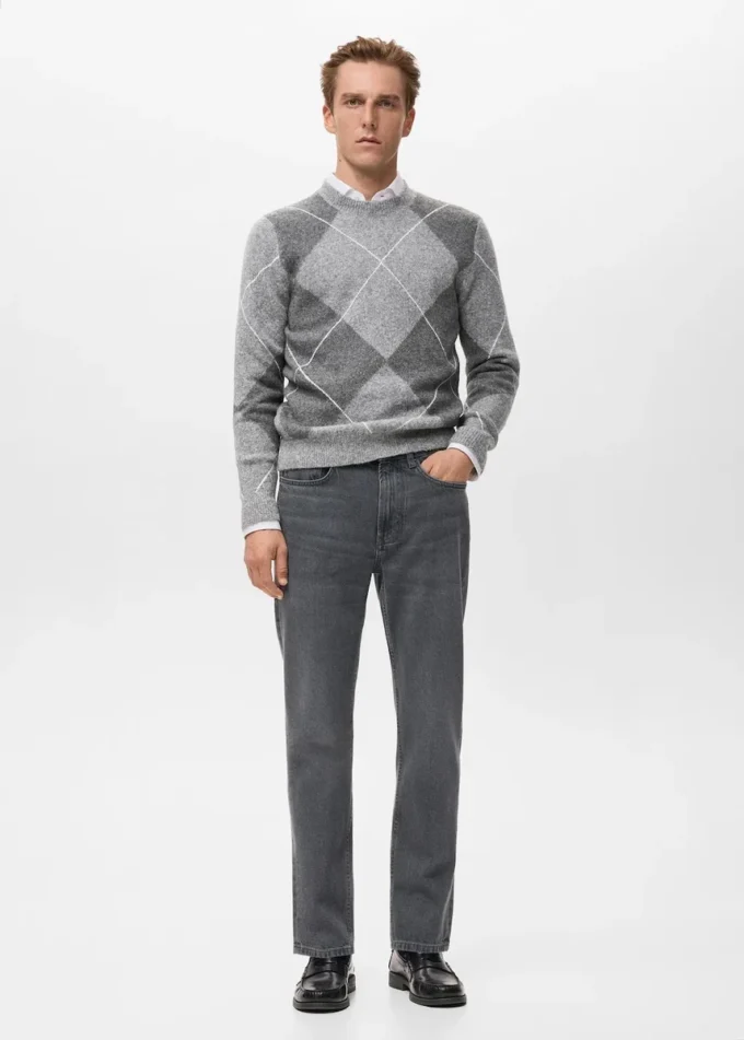 Sweter z dzianiny w romby Sweter z dzianiny w romby