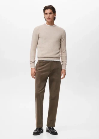 Sweter z dzianiny z mieszanki wełny