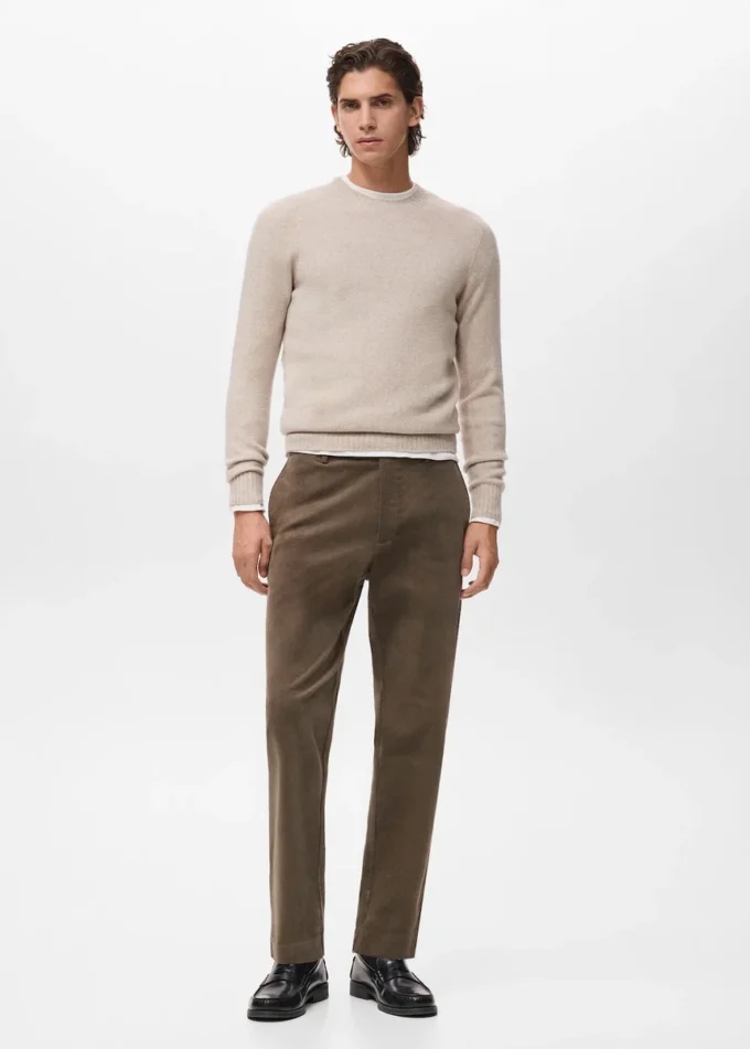 Sweter z dzianiny z mieszanki wełny Sweter z dzianiny z mieszanki wełny