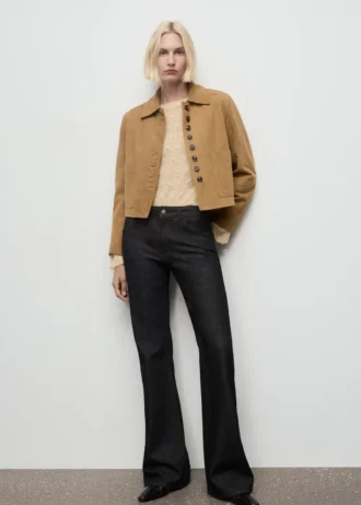 Sweter z dzianiny z wzorem koronki Sweter z dzianiny z wzorem koronki