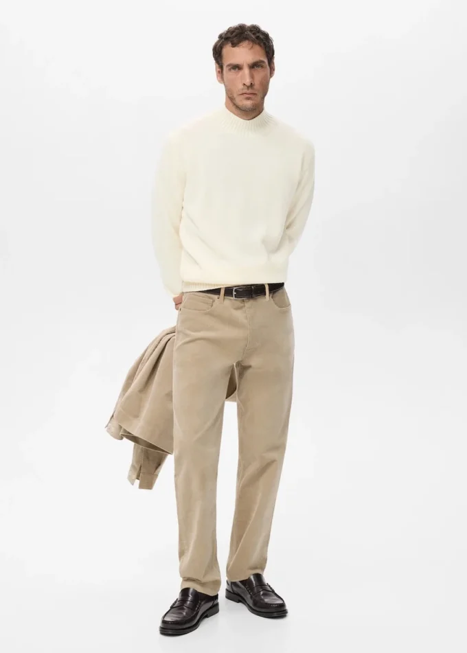 Sweter z dzianiny ze 100% włoskiej wełny Sweter z dzianiny ze 100% włoskiej wełny