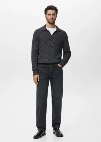 Sweter z golfem, 100% bawełna