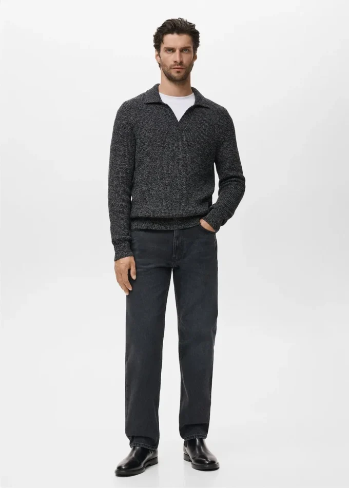 Sweter z golfem, 100% bawełna Sweter z golfem, 100% bawełna