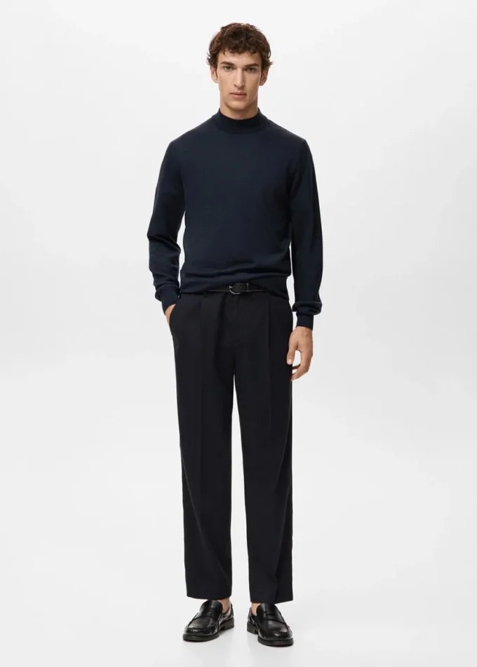 Sweter z golfem, 100% wełna Sweter z golfem, 100% wełna