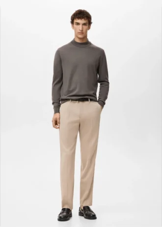 Sweter z golfem, 100% wełna