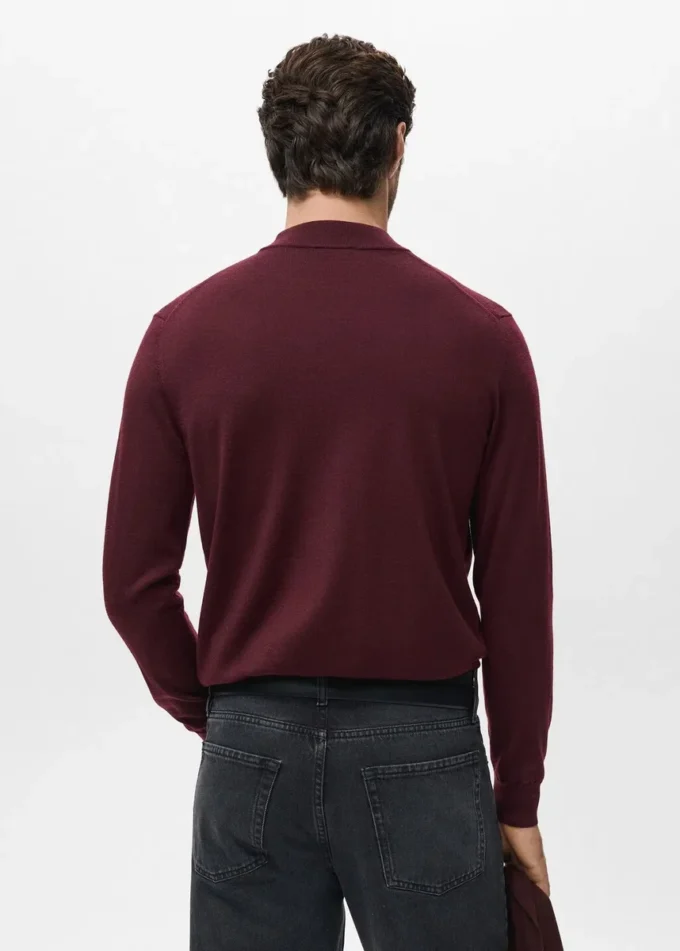 Sweter z golfem, 100% wełna merynosowa Sweter z golfem, 100% wełna merynosowa