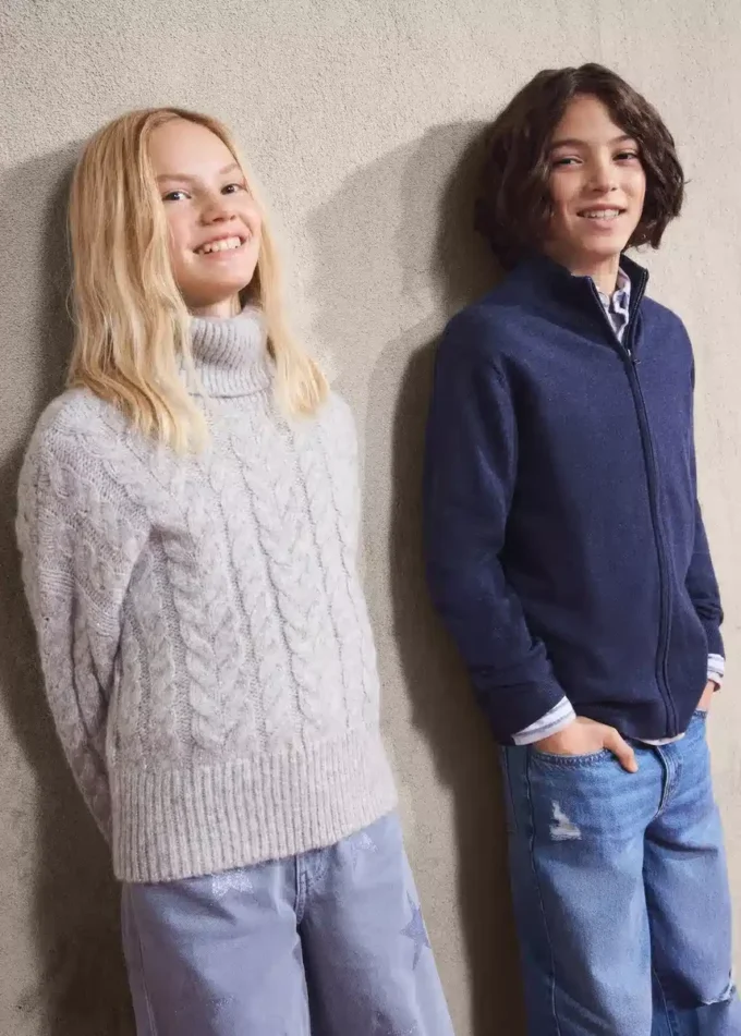 Sweter z golfem z lureksu Sweter z golfem z lureksu