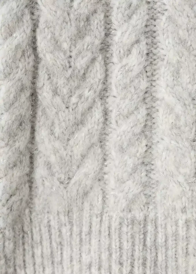 Sweter z golfem z lureksu Sweter z golfem z lureksu