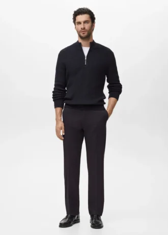 Sweter z kołnierzem Perkins z 100% bawełny