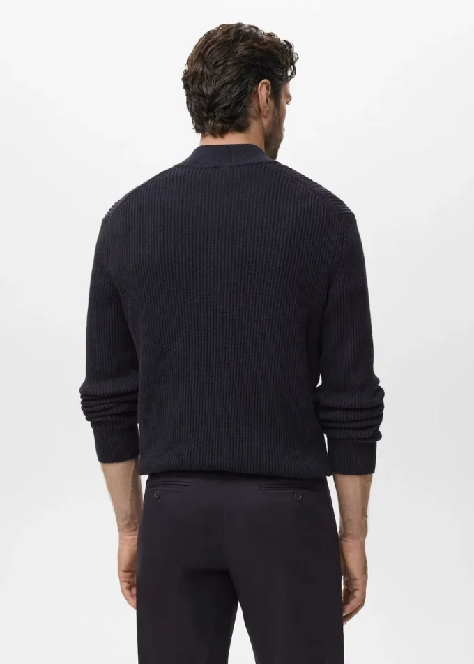 Sweter z kołnierzem Perkins z 100% bawełny Sweter z kołnierzem Perkins z 100% bawełny