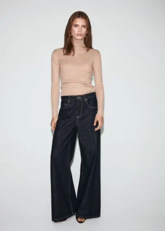 Sweter z kołnierzem typu perkins z lureksu Sweter z kołnierzem typu perkins z lureksu