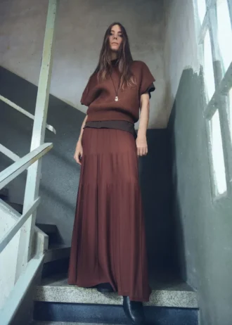 Sweter z krótkim rękawem i stójką Sweter z krótkim rękawem i stójką