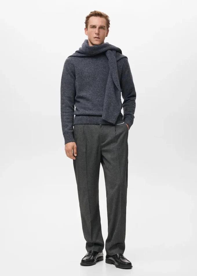 Sweter z mieszanki wełny i alpaki Sweter z mieszanki wełny i alpaki