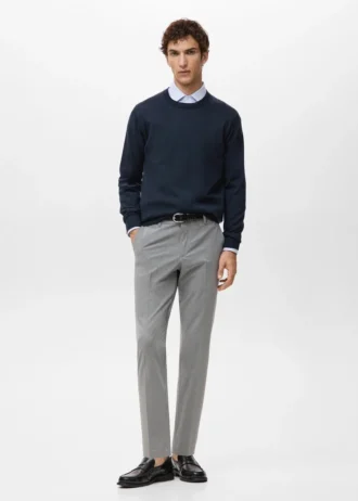 Sweter z okrągłym dekoltem, 100% wełna merynosowa Sweter z okrągłym dekoltem, 100% wełna merynosowa