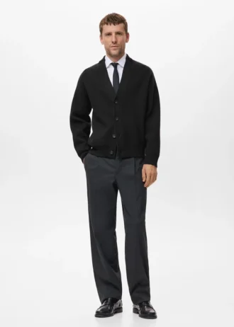 Swobodny kardigan z dzianiny