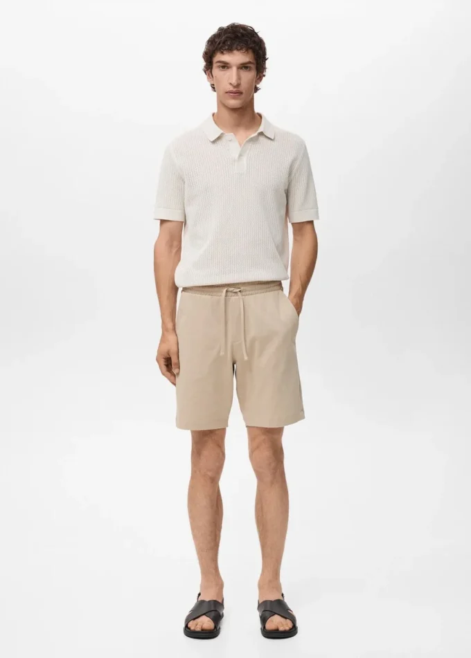 Szorty bermudy 100% bawełna z troczkiem Szorty bermudy 100% bawełna z troczkiem