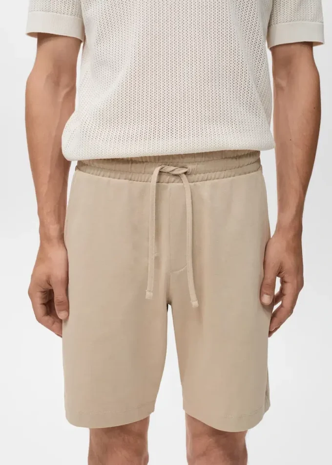 Szorty bermudy 100% bawełna z troczkiem Szorty bermudy 100% bawełna z troczkiem