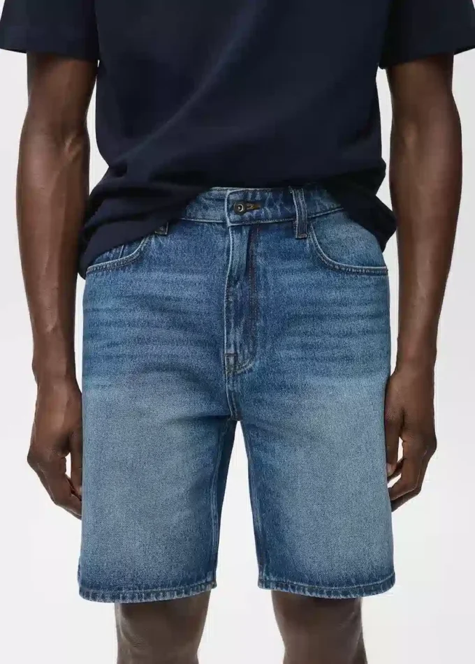 Szorty jeansowe o regularnym kroju Szorty jeansowe o regularnym kroju