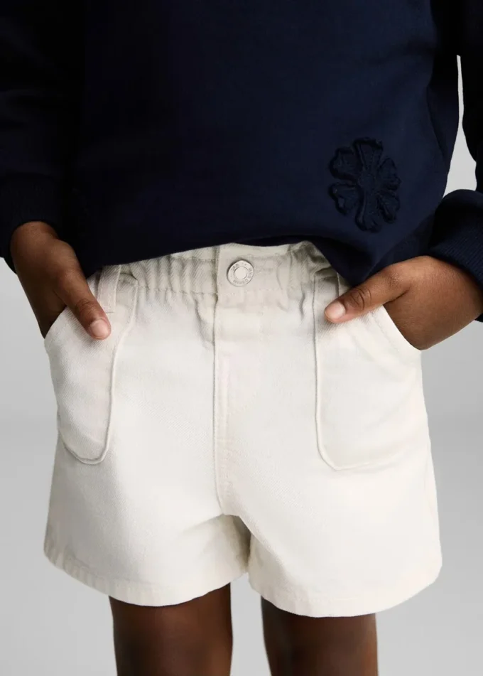 Szorty jeansowe typu paperbag Szorty jeansowe typu paperbag