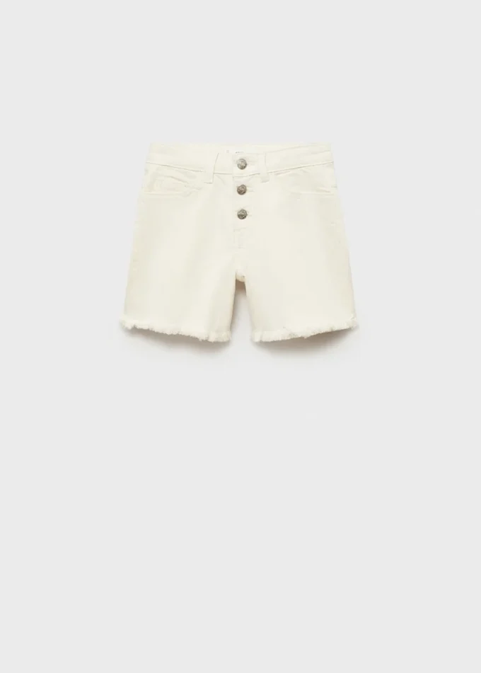 Szorty jeansowe z postrzępionym brzegiem Szorty jeansowe z postrzępionym brzegiem