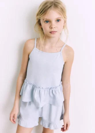 Szorty piżamowe z falbanami Szorty piżamowe z falbanami