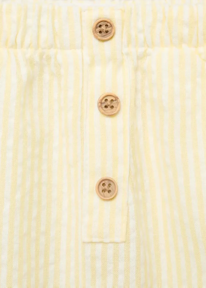 Szorty w paski z fakturą Szorty w paski z fakturą