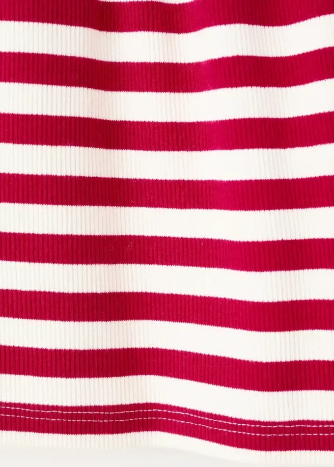 Szorty w paski z prążkowanej dzianiny Szorty w paski z prążkowanej dzianiny