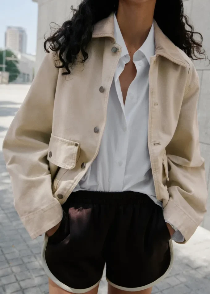 Szorty z kontrastowymi wykończeniami Szorty z kontrastowymi wykończeniami