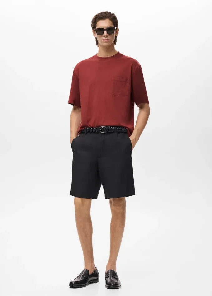 T-shirt 100% bawełna, prosty krój, kieszeń T-shirt 100% bawełna, prosty krój, kieszeń