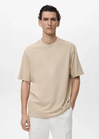 T-shirt o luźnym kroju, 100% bawełna