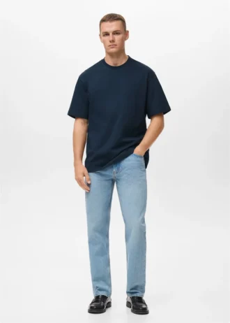 T-shirt o luźnym kroju, 100% bawełna