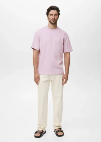 T-shirt o luźnym kroju, 100% bawełna