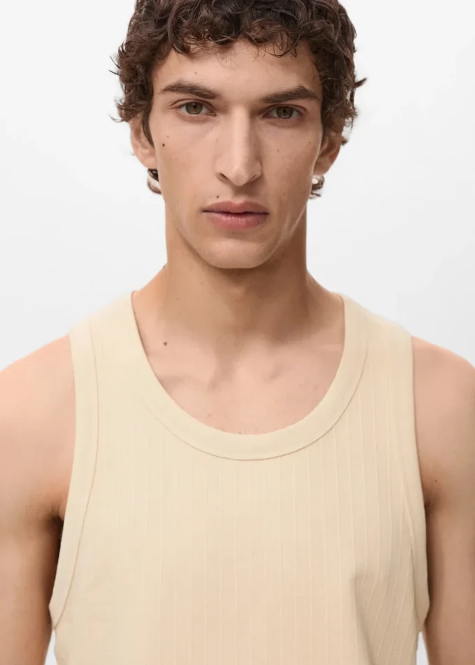 T-shirt w paski z ramiączkami T-shirt w paski z ramiączkami